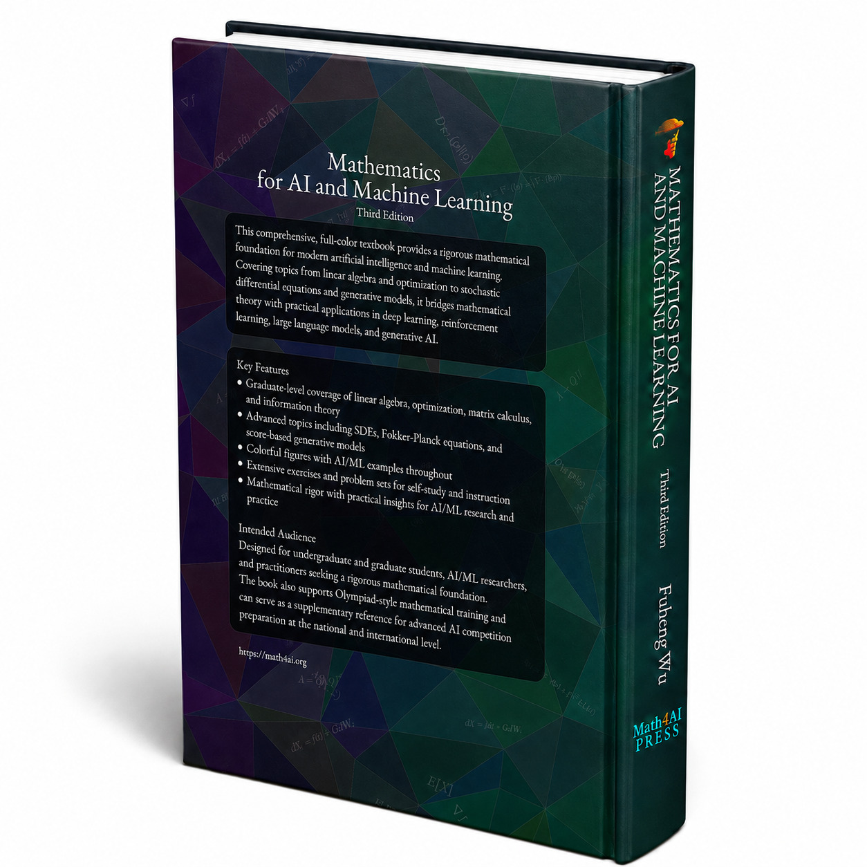 Mathematics for AI and Machine Learning – 3D back view